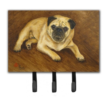 Jensendistributionservices Fawn Pug Roscoe Leash & Key Holder MI1718277